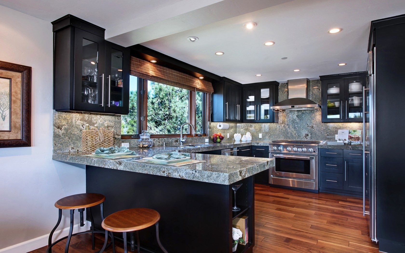 Newly renovated kitchen in a rehabbed home